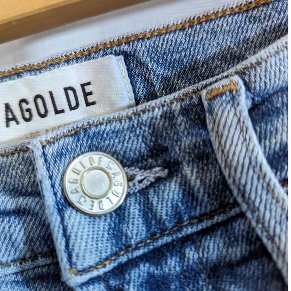 Agolde Pinch Waist Light Wash Slim Jeans Size 24 - Picture 6 of 10